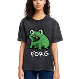 Tokyosol Funny Forg Japanese Washed T-Shirt