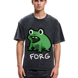Tokyosol Funny Forg Japanese Washed T-Shirt