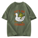 Tokyosol Frog Ready To Commit Crime Washed T-Shirt