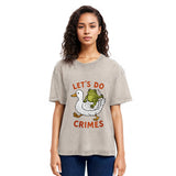 Tokyosol Frog Ready To Commit Crime Washed T-Shirt