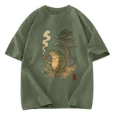 Tokyosol Japanese Frog & Bonsai Washed T-Shirt