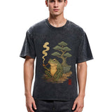 Tokyosol Japanese Frog & Bonsai Washed T-Shirt