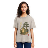 Tokyosol Japanese Frog & Bonsai Washed T-Shirt