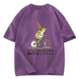 Tokyosol Off to Cause a Kerfuffle Frog Washed T-Shirt