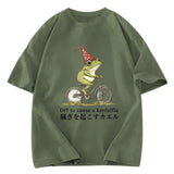 Tokyosol Off to Cause a Kerfuffle Frog Washed T-Shirt