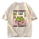 Tokyosol More Spaghetti Less Regretti Frog Washed T-Shirt
