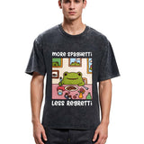 Tokyosol More Spaghetti Less Regretti Frog Washed T-Shirt
