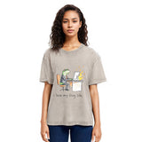 Tokyosol Office Burnout Funny Frog Meme Washed T-Shirt