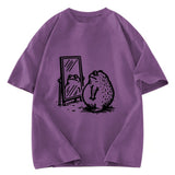 Tokyosol Fat Frog Looking In The Mirror Washed T-Shirt