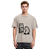 Tokyosol Fat Frog Looking In The Mirror Washed T-Shirt