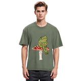 Tokyosol Frog on Mushroom Washed T-Shirt
