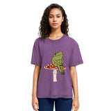 Tokyosol Frog on Mushroom Washed T-Shirt