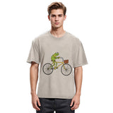 Tokyosol Kermit Riding A Bike Washed T-Shirt