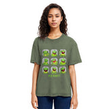 Tokyosol Kermit Frog Emotions Washed T-Shirt