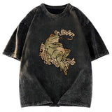 Tokyosol Self-Love Tattoo Frog Washed T-Shirt