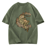 Tokyosol Self-Love Tattoo Frog Washed T-Shirt