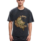 Tokyosol Self-Love Tattoo Frog Washed T-Shirt