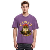 Tokyosol Weird Frog Mushrooms 90s Vintage Washed T-Shirt