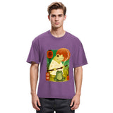 Tokyosol Funny Frog Samurai Poster Washed T-Shirt