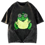 Tokyosol Hipnogenic Star Hypnotize Frog Washed T-Shirt