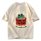 Tokyosol I'm Fine Frog Washed T-Shirt