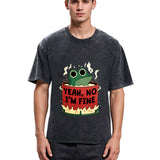 Tokyosol I'm Fine Frog Washed T-Shirt