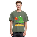 Tokyosol Kermit None of My Business Muppet Washed T-Shirt
