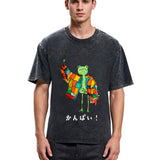 Tokyosol Cheers Frog Washed T-Shirt