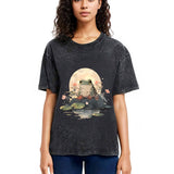 Tokyosol Japanese Frog Vintage Washed T-Shirt