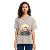 Tokyosol Japanese Frog Vintage Washed T-Shirt