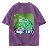Tokyosol The Backrooms Hard Life Frog Washed T-Shirt