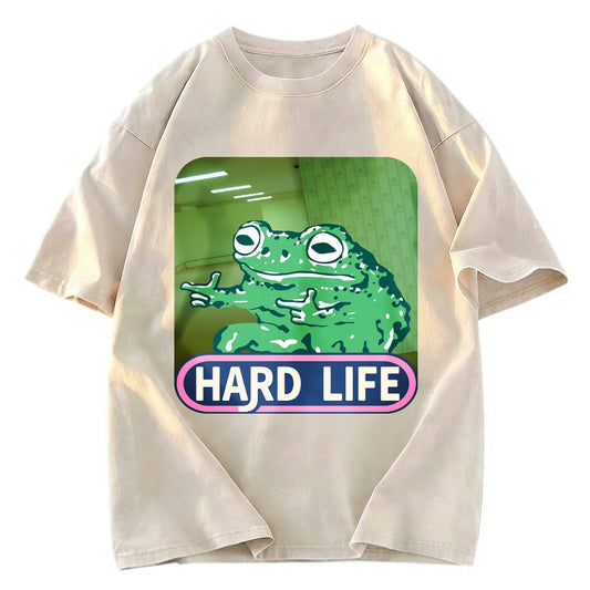 Tokyosol The Backrooms Hard Life Frog Washed T-Shirt