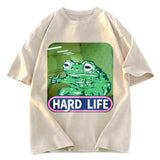 Tokyosol The Backrooms Hard Life Frog Washed T-Shirt