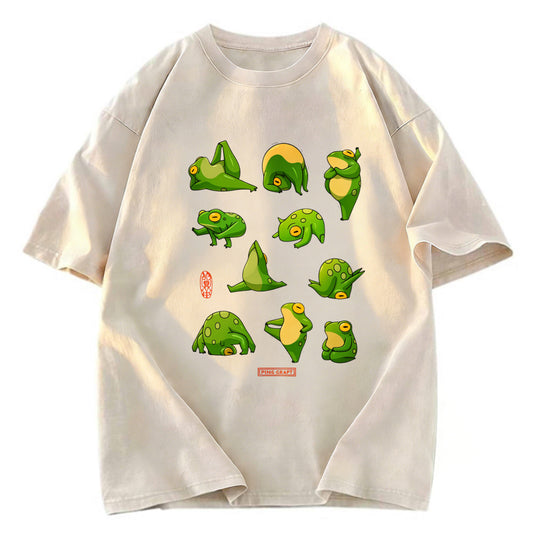 Tokyosol DingHuArt Frog Washed T-Shirt