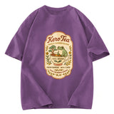 Tokyosol Kero Tea Poster Retro Frog Washed T-Shirt