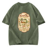 Tokyosol Kero Tea Poster Retro Frog Washed T-Shirt