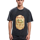 Tokyosol Kero Tea Poster Retro Frog Washed T-Shirt