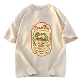 Tokyosol Kero Tea Poster Retro Frog Washed T-Shirt