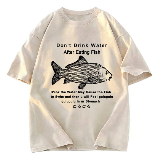 Tokyosol Stomach Rumbling Funny Washed T-Shirt