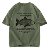 Tokyosol Stomach Rumbling Funny Washed T-Shirt
