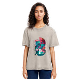 Tokyosol Japanese Ukiyoe Fish Vintage Poster Washed T-Shirt