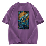 Tokyosol The Celestial Whale: Guardian Of The Stars Washed T-Shirt