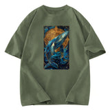Tokyosol The Celestial Whale: Guardian Of The Stars Washed T-Shirt