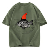 Tokyosol Shark In The Fish Tank Washed T-Shirt