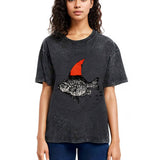 Tokyosol Shark In The Fish Tank Washed T-Shirt
