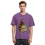 Tokyosol Samurai Riding A Fish Washed T-Shirt