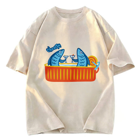 Tokyosol Canned Fish Bar Washed T-Shirt