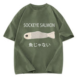 Tokyosol Sockeye Salmon Washed T-Shirt