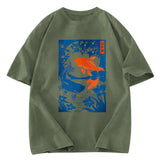 Tokyosol Woodcut Koi Washed T-Shirt