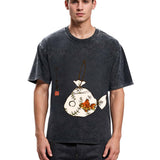 Tokyosol Vintage Carp Painting Washed T-Shirt